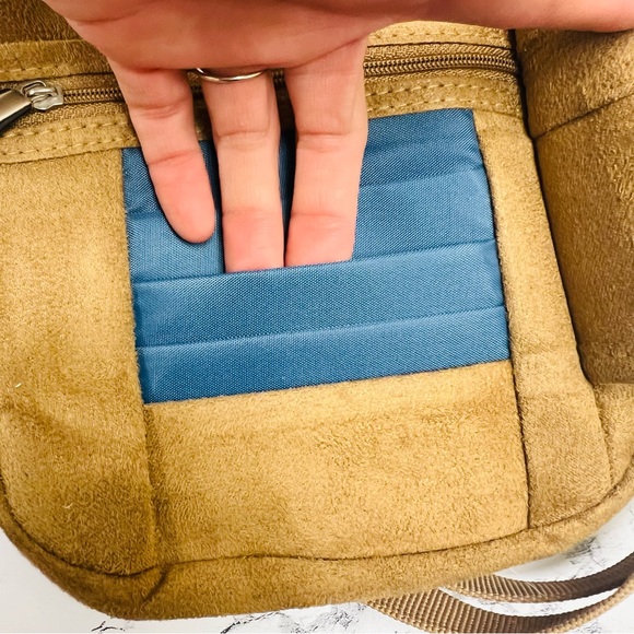 Travelon Women's Anti-Theft Slim Tan Suede Purse - Picture 5 of 5